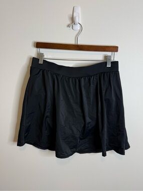 TRIMSHAPER  Black Elastic Waist Swim Skirt Size 16W